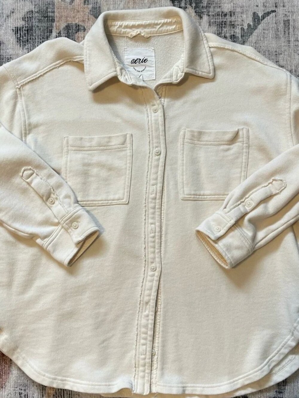 Aerie Shacket Women's Size XL Oversized Shirt Relaxed Lounge Slouchy